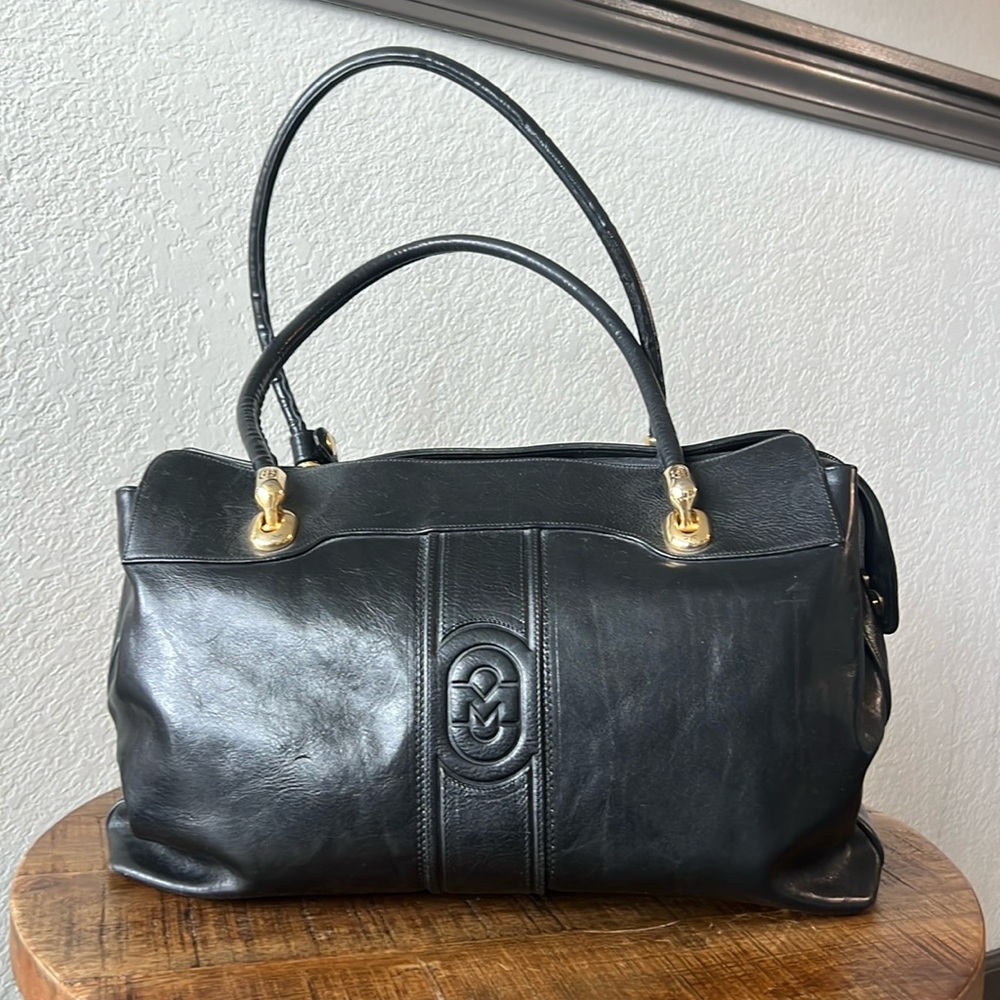 Marino Orlandi - Black Genuine Leather purse.